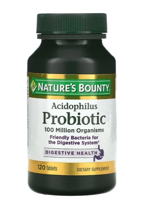 

Ацидофильный пробиотик, Nature's Bounty, 120 таблеток