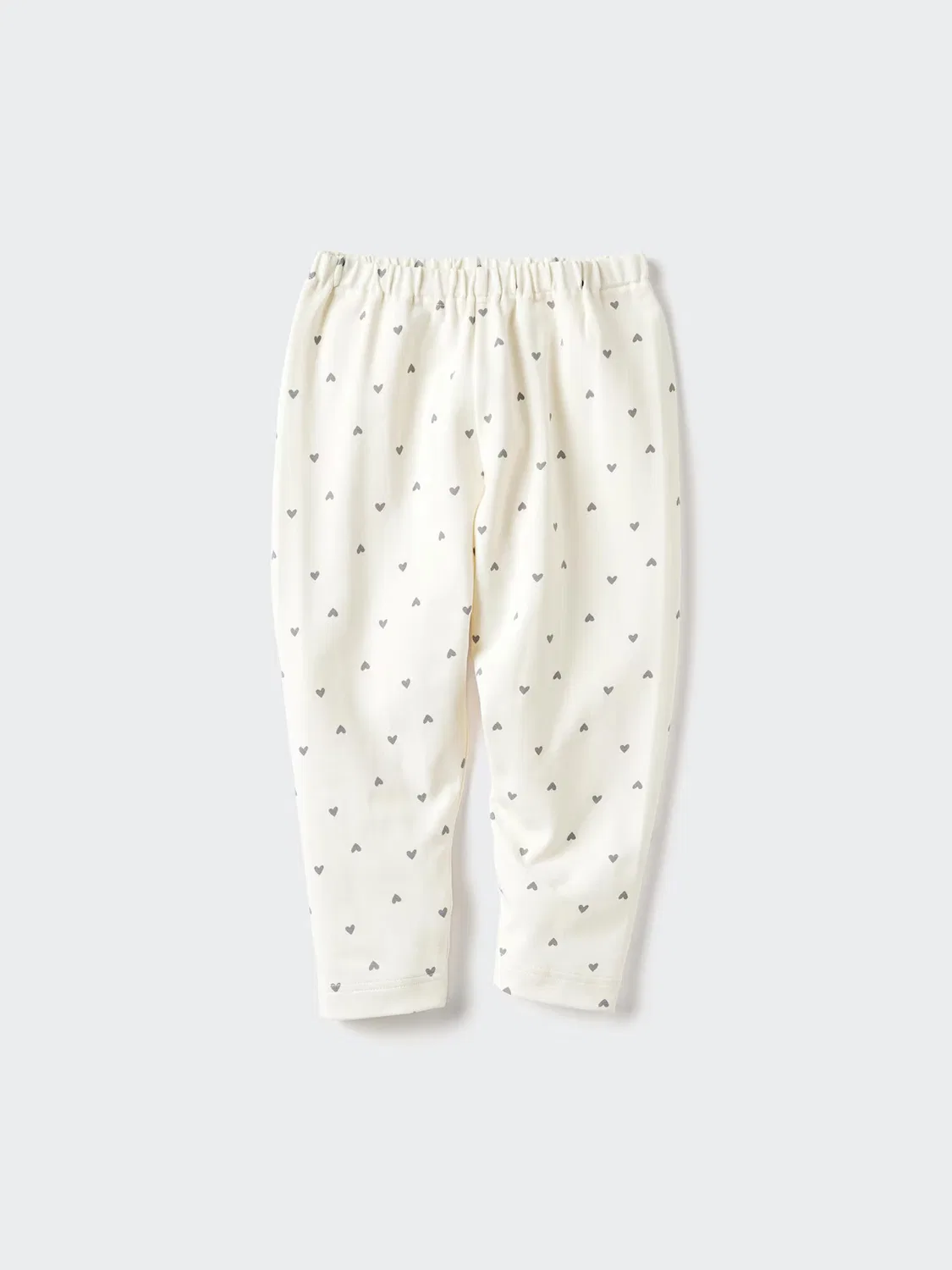 Леггинсы Uniqlo, полная длина, свободный крой, кремовый