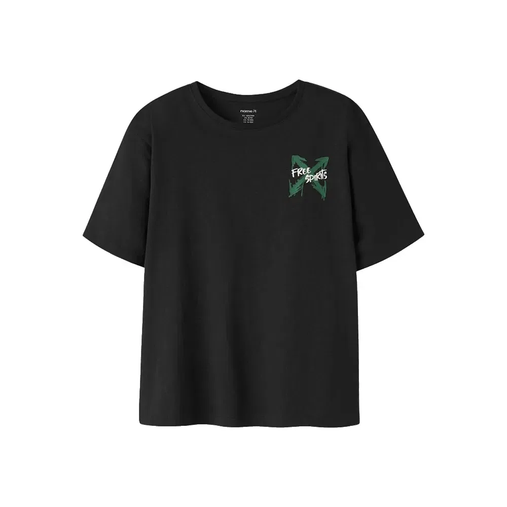 Футболка свободного кроя с коротким рукавом Kemuel Name It, черный