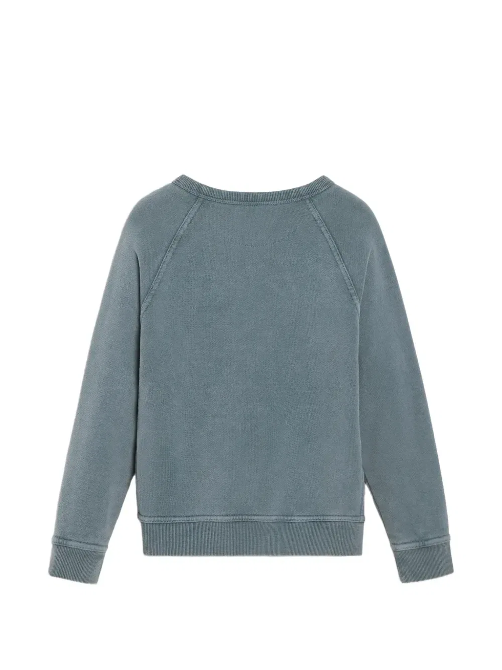 Фактурная толстовка с вышивкой Brunello Cucinelli Kids, синий — фото 2
