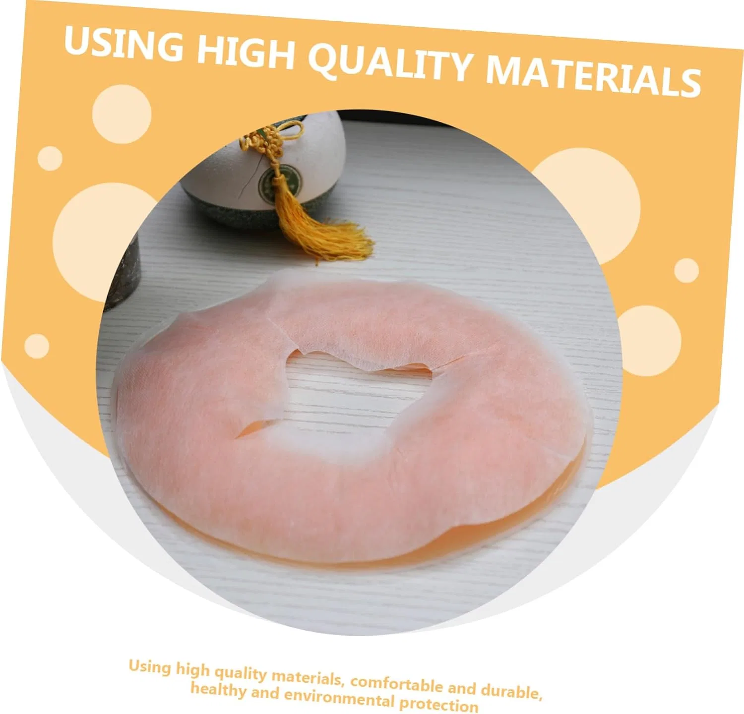 Массажная подушка для лица Silicone Face Cushion, DECORNIJIA, 750 г, Круглая — фото 4