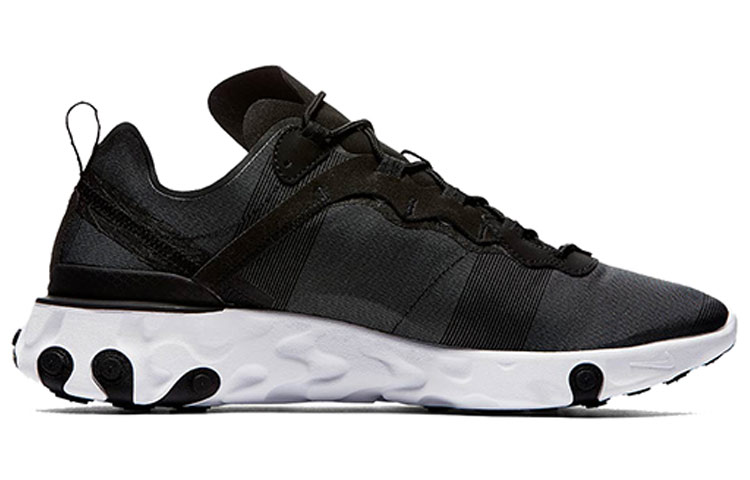 Кроссовки Nike React Element 55, черный/белый — фото 2