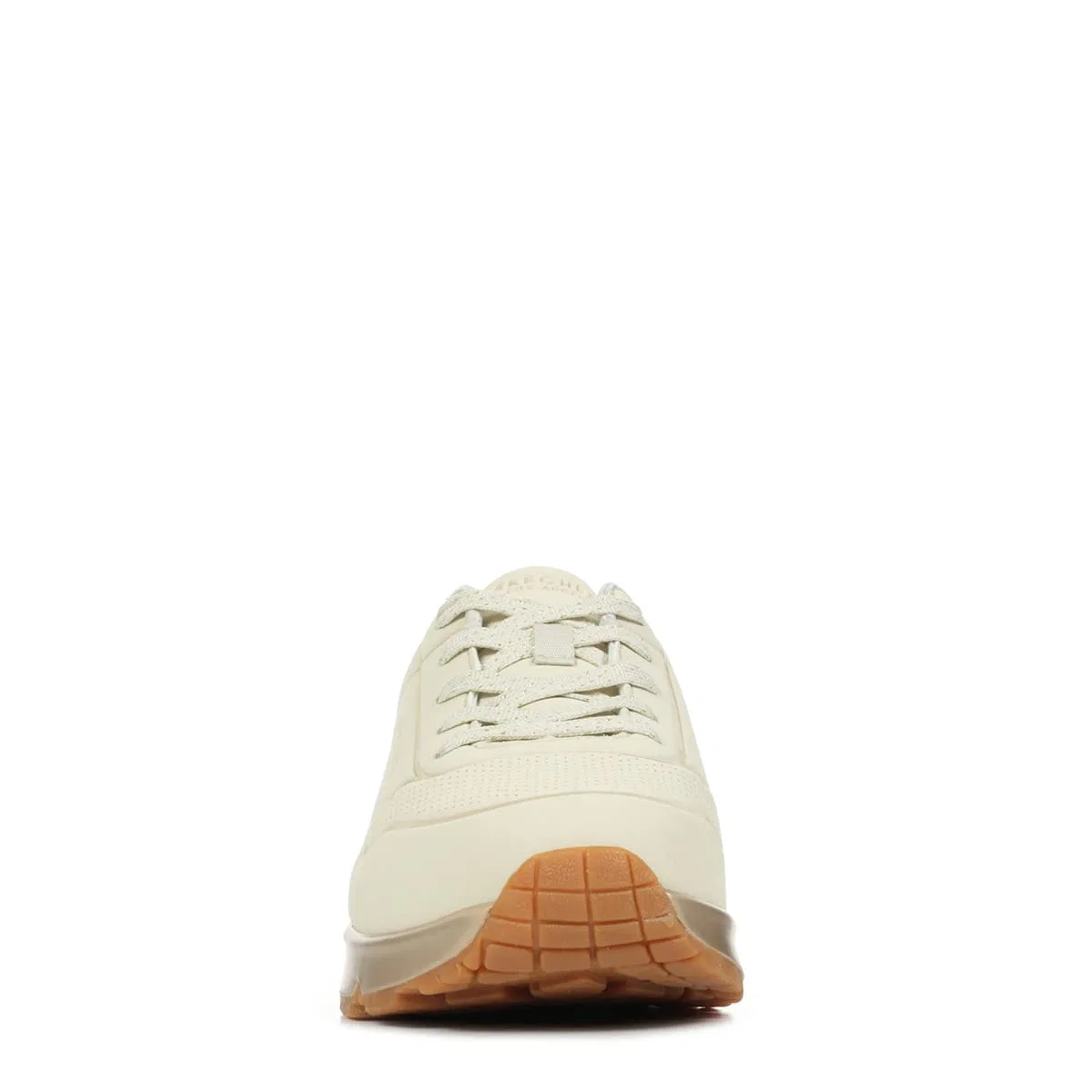 Детские кроссовки для девочек с платформой Uno Gen1 Cool Heels Skechers, Natural Synthetic Trim — фото 4