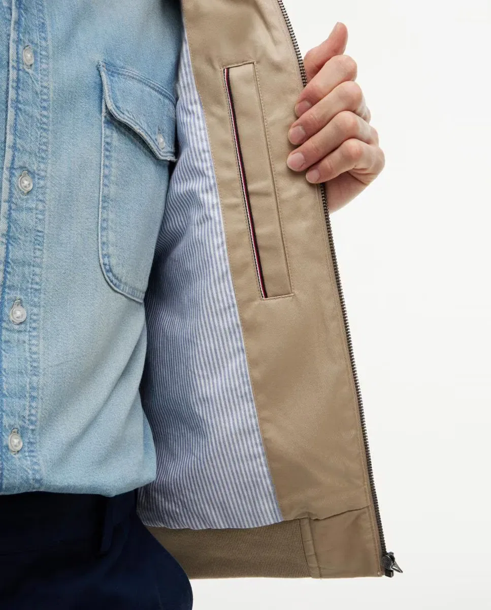 Мужская куртка-харингтон хлопковая Tommy Hilfiger, Beige — фото 4