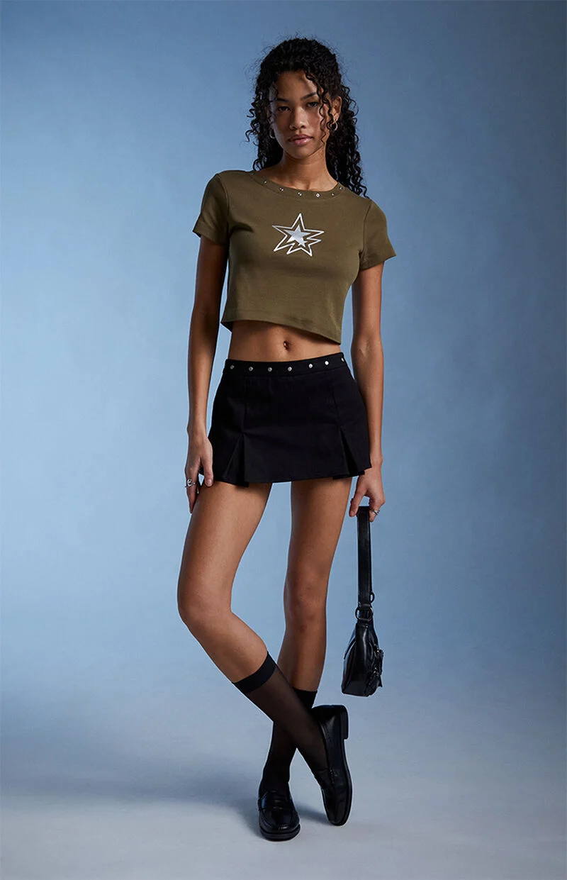 

Футболка Third Charm Metallic Star Grommet Baby, зеленый