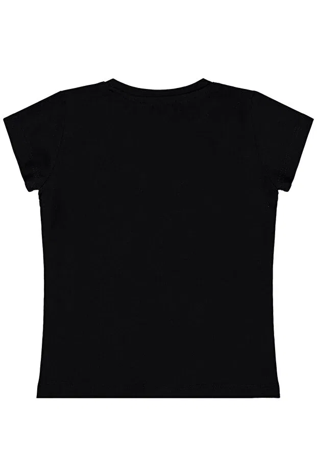Детская футболка для девочек с принтом Unicorn printed Civil Girls, Black — фото 2