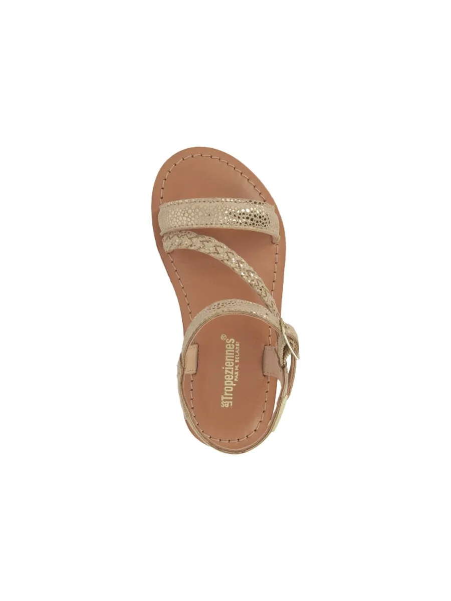 Сандалии Les Tropeziennes 'Beluga-Ledersandalen fur Kinder' серого цвета — фото 4