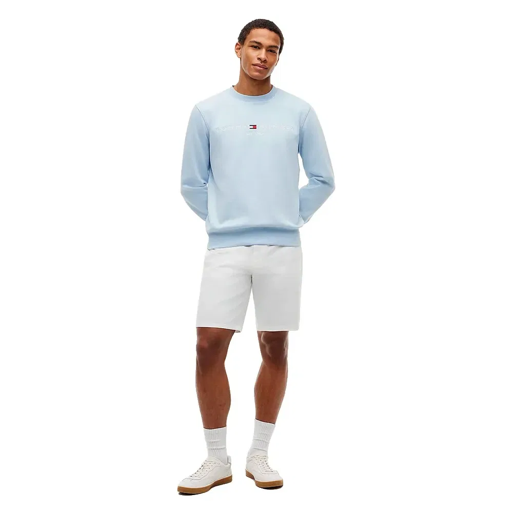 Мужской свитшот из хлопкового флиса Tommy hilfiger, Blue — фото 4