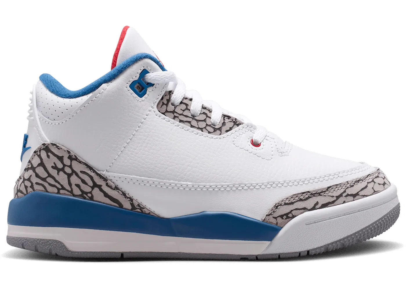 Детские кроссовки Lifestyle Jordan 3 Retro, White/Varsity Red/True Blue/Cement Grey/Anthracite