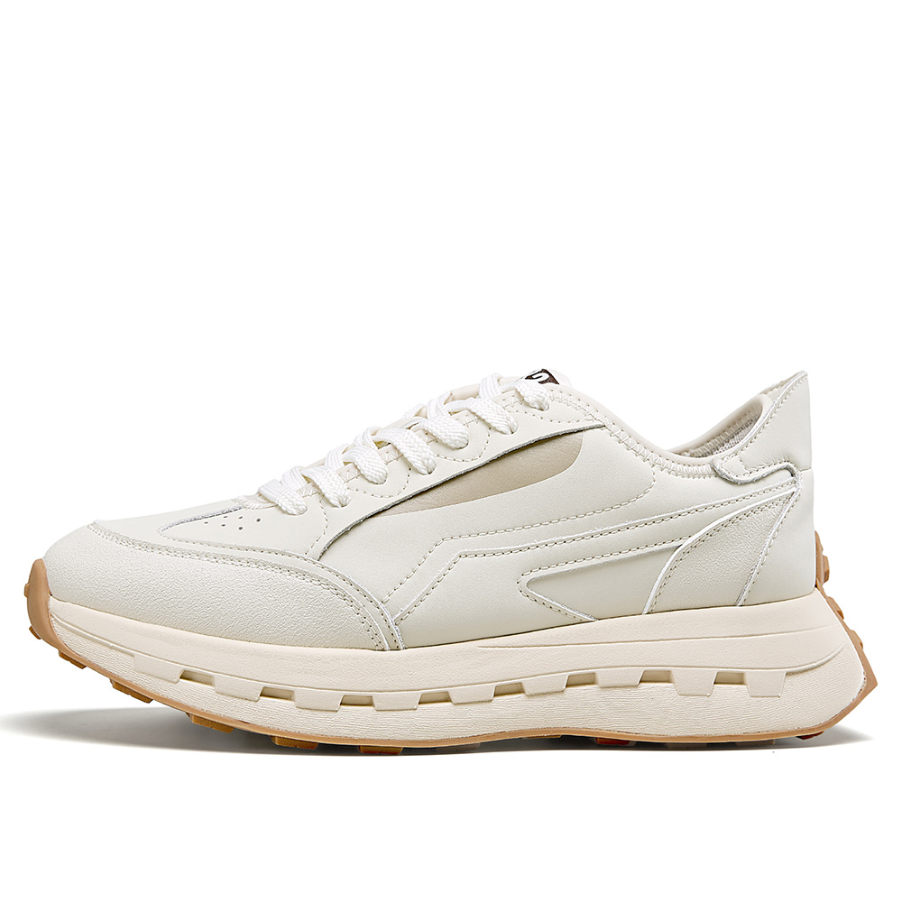 

YEARCON Модные повседневные туфли мужские бежево-белые, цвет Beige/White