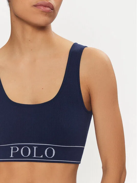 Топ-бюстгальтер Polo Ralph Lauren, темно-синий — фото 3