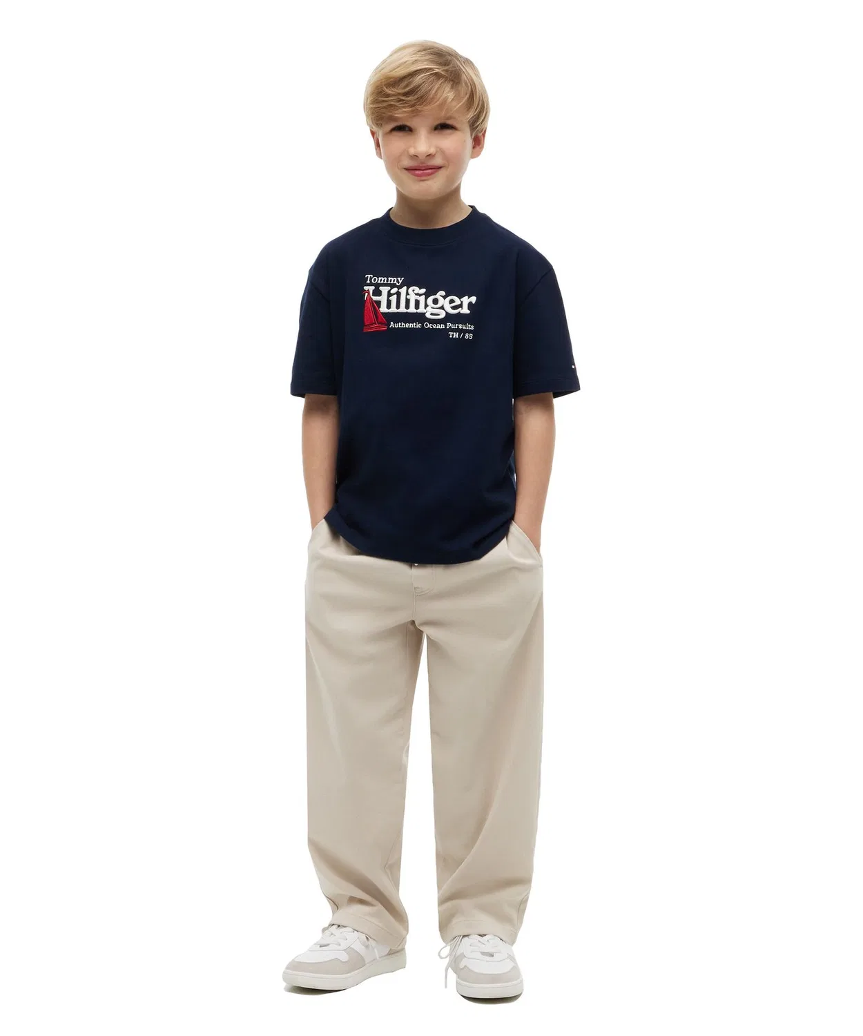 Детская футболка с вышивкой с коротким рукавом TOMMY HILFIGER, Multi — фото 2