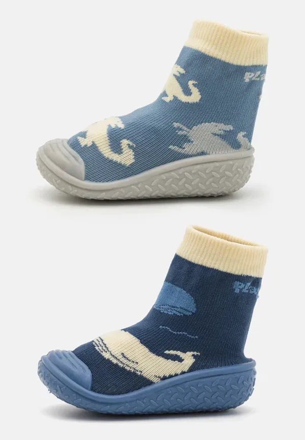 Комплект из 2 пар акваносок с принтом Whale and Dino, Playshoes, синий