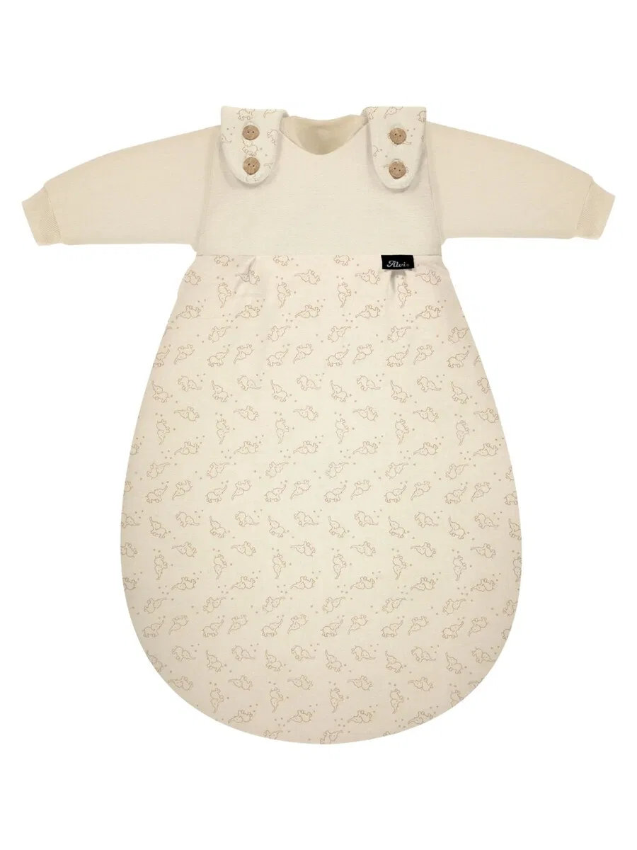 Спальный мешок ALVI Schlafsack Baby-Maxchen 3-teilig Bio-Baumwolle цвета слоновой кости