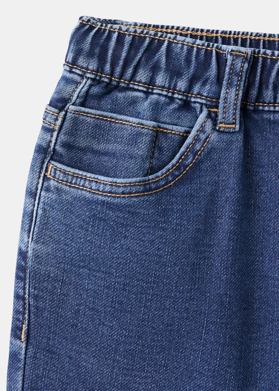 Детские джинсы MANGO KIDS Regular Jeans 'COMFY' синего цвета — фото 3