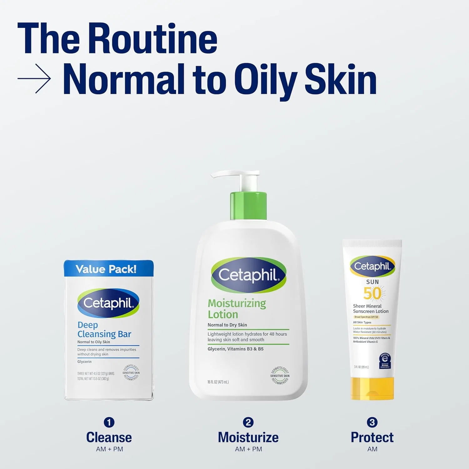 Очищающий брусок для лица и тела, Cetaphil, набор 6 шт, 127 г, Белый — фото 4