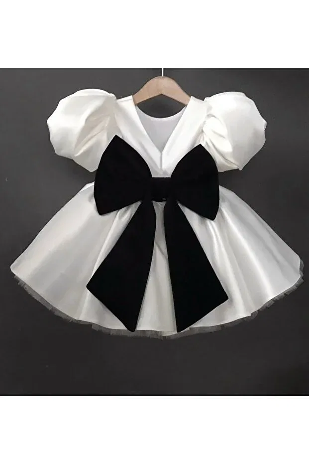 Детское платье для девочек с коротким рукавом Party Gnl Butik, White