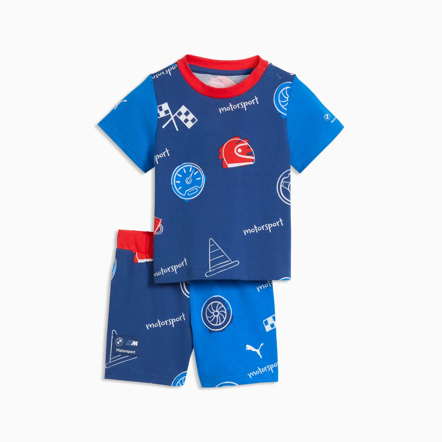 Детский спортивный костюм из двух частей Bmw M Motorsport Puma, Pro Blue-M Color Aop
