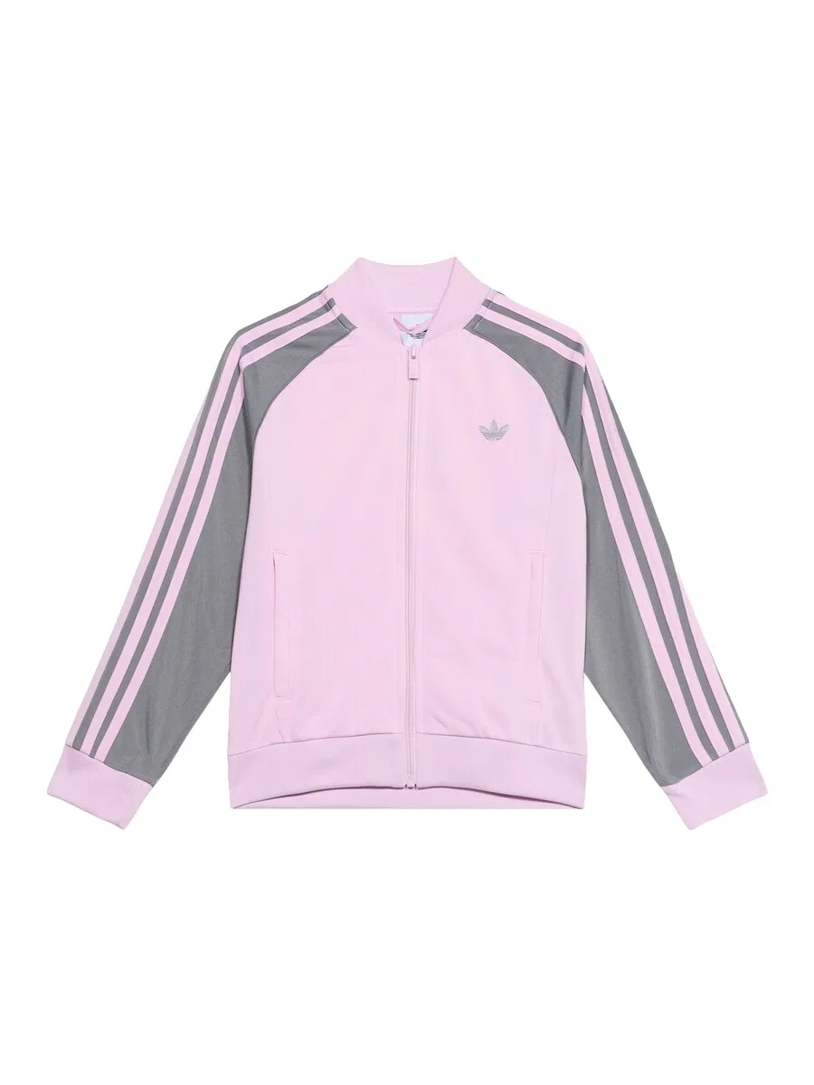Худи на молнии ADIDAS ORIGINALS 'SST' в розовом цвете