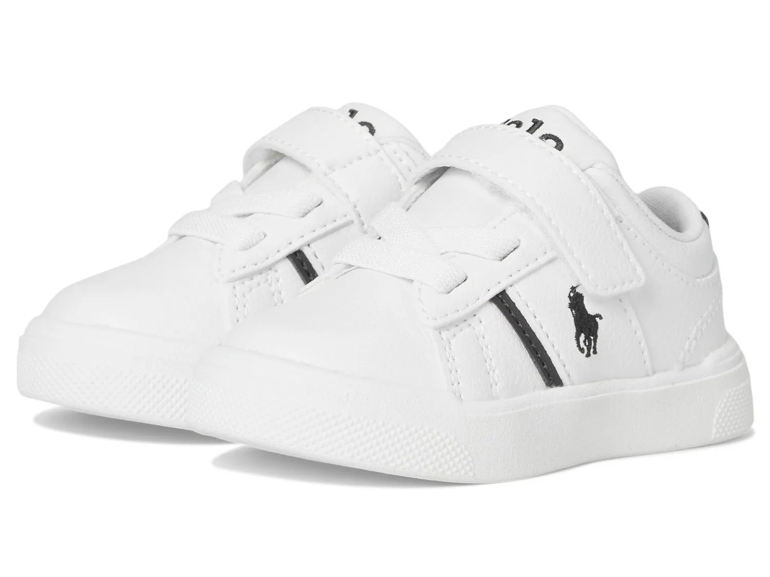 Детские кроссовки для девочек со шнуровкой Frazier Ps POLO RALPH LAUREN, White Navy Blue