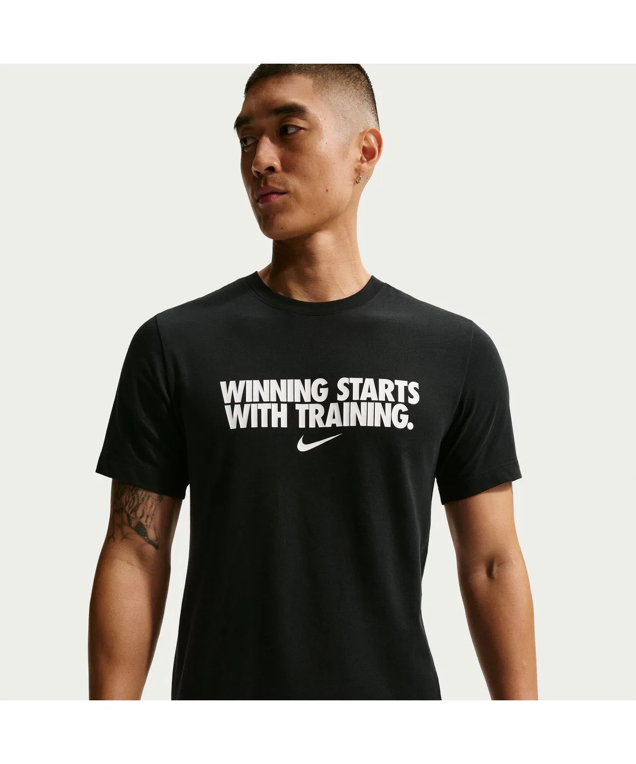 Мужская футболка с коротким рукавом Nike DF Winning NIKE, Black/Pink — фото 4