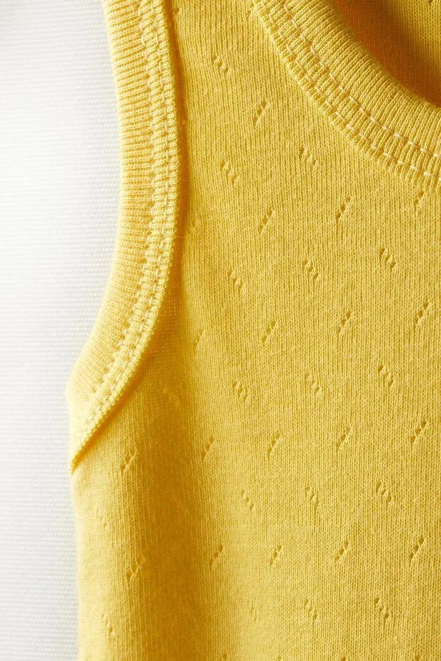 Детское боди без рукавов Tiffany, Yellow — фото 4