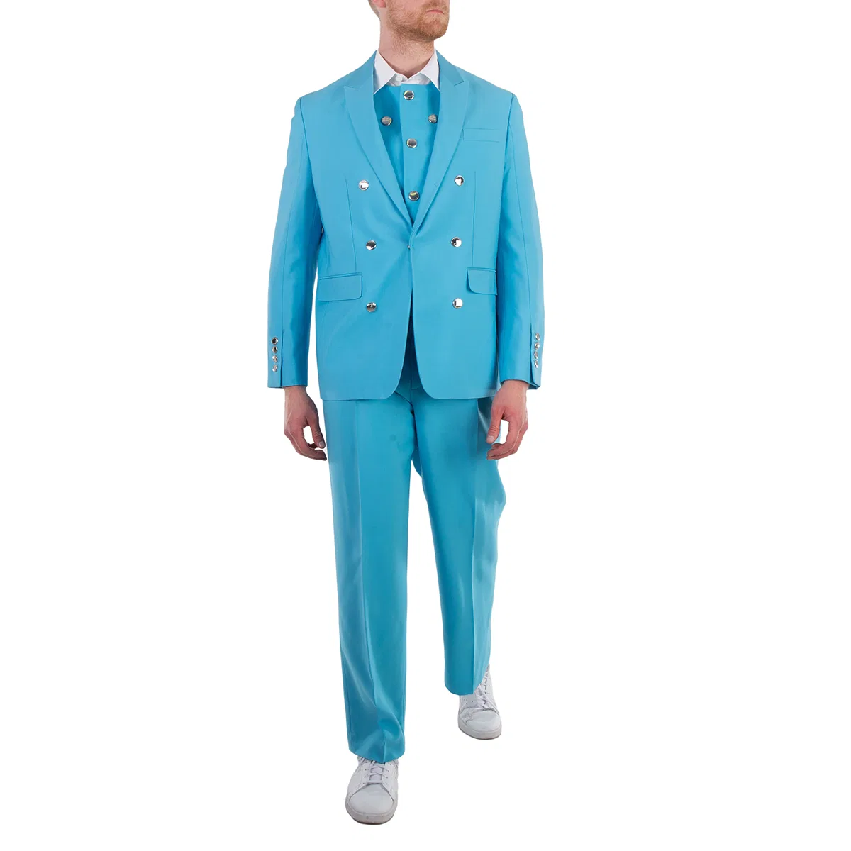 Брюки классические из шерсти Tailored Wool Trousers Burberry, Bright Opal Blue — фото 3