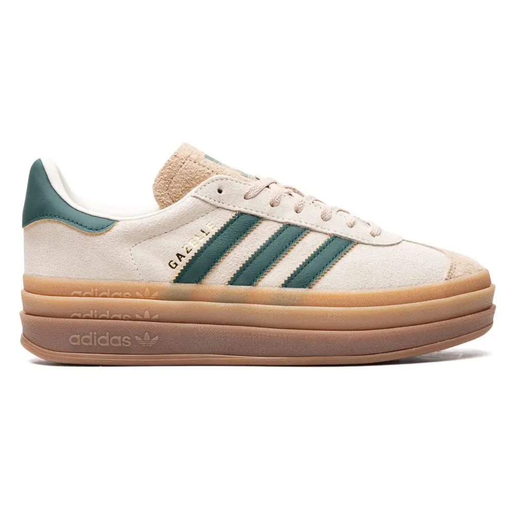 Кроссовки adidas Originals Gazelle Bold ID7056, кремовый/зеленый