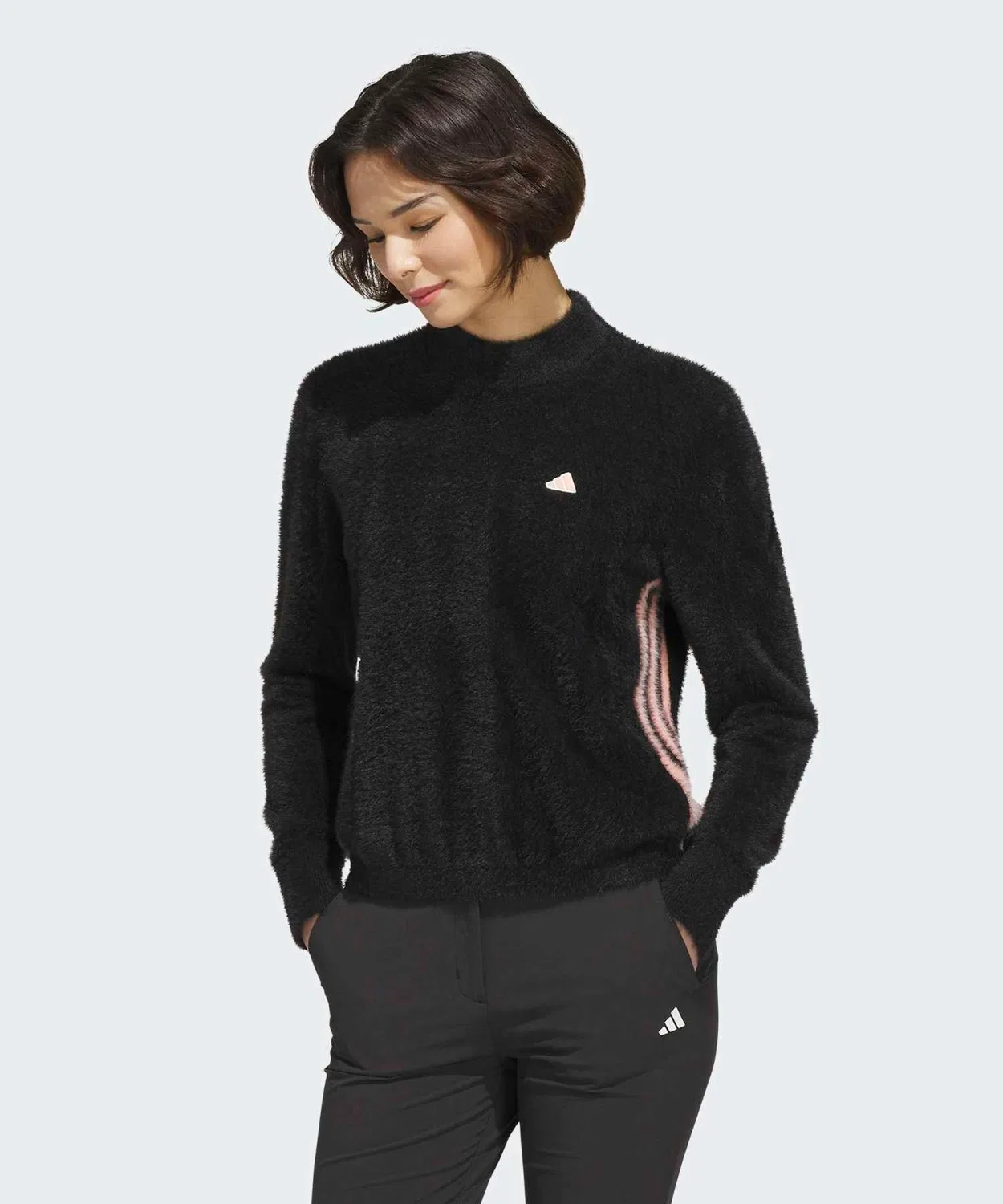 Женский свитер с длинным рукавомAdidas Golf, Черный