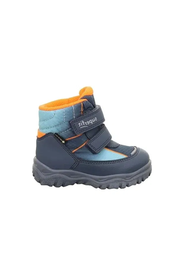 Детские ботинки для мальчиков с водоотталкивающей пропиткой Husky1 Superfit, Blue/Orange — фото 2