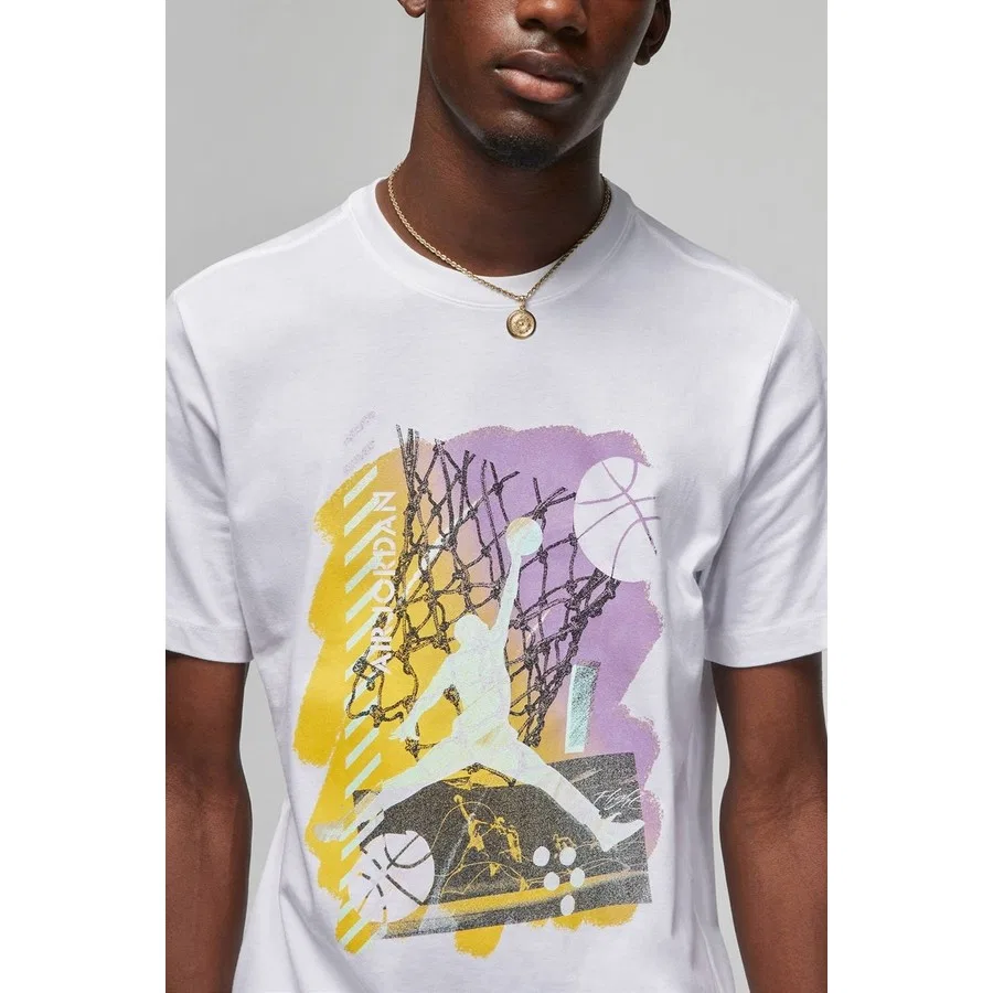 Футболка с принтом Air Jordan Brand Graphic Ss Crew Nike, Белый — фото 3