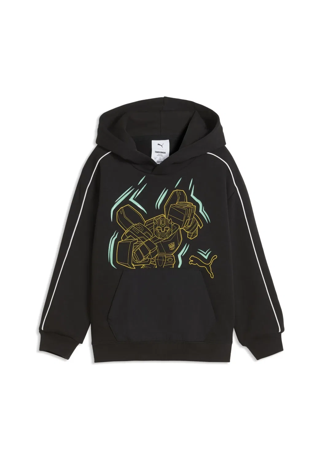 Толстовка с графическим принтом X Transformers T7 в свободном стиле - худи Puma, Black — фото 4