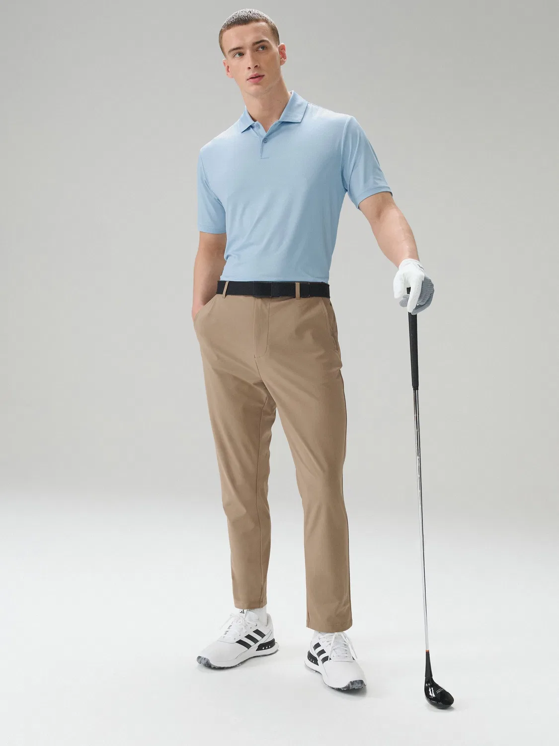 Поло для гольфа, тренировочное, Active Golf Mesh Next, светло-голубой — фото 3