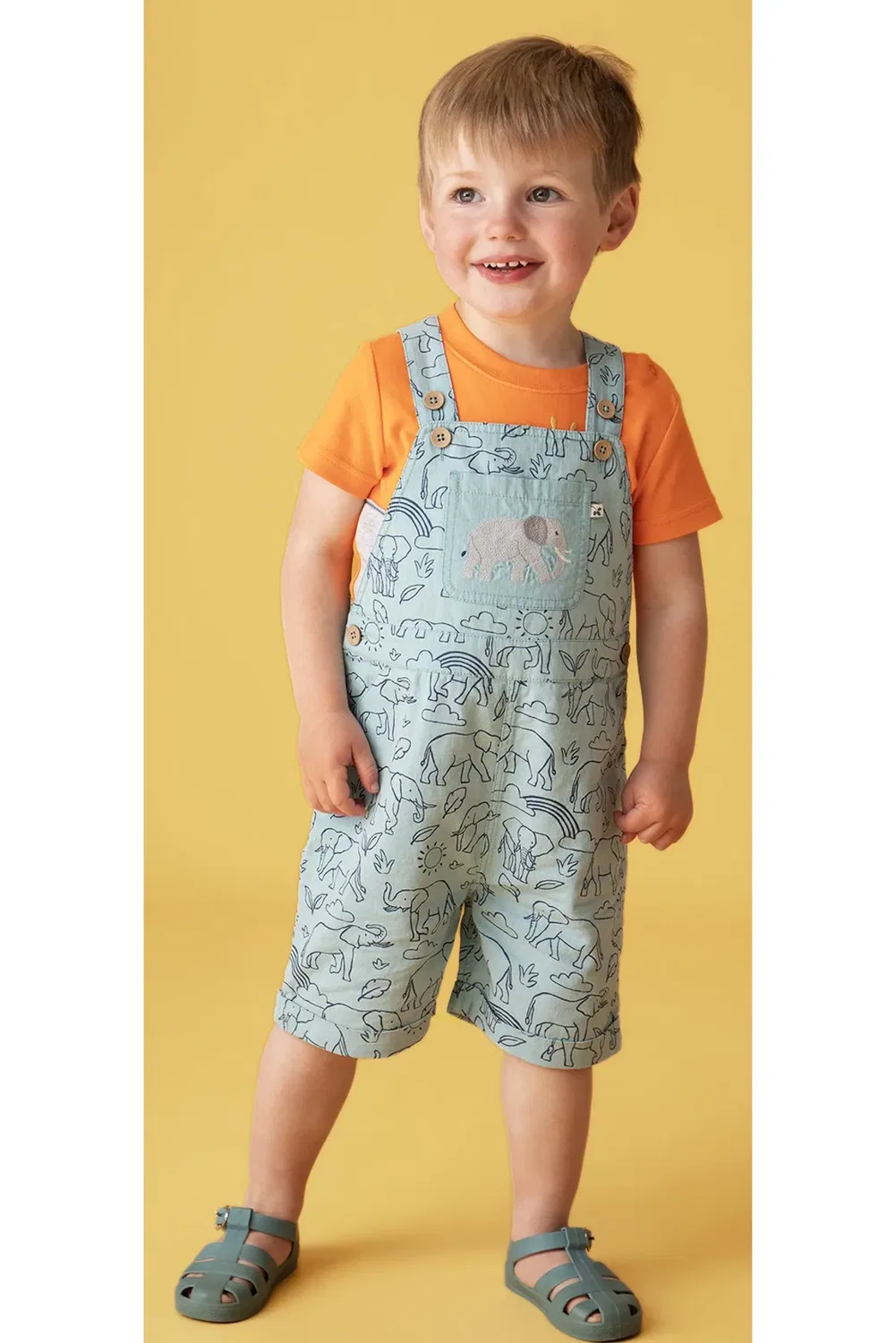 Детские шорты-комбинезон Matthew Frugi, Blue — фото 2