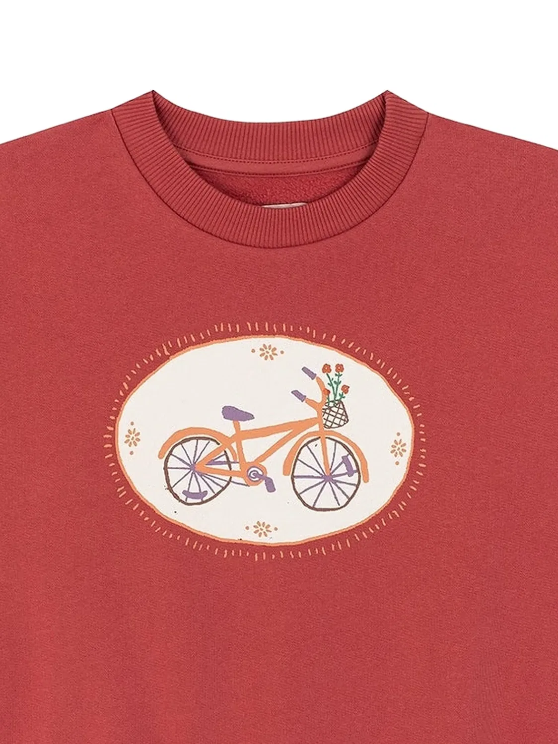 Favorite People Свитшот Old Bike красный — фото 2