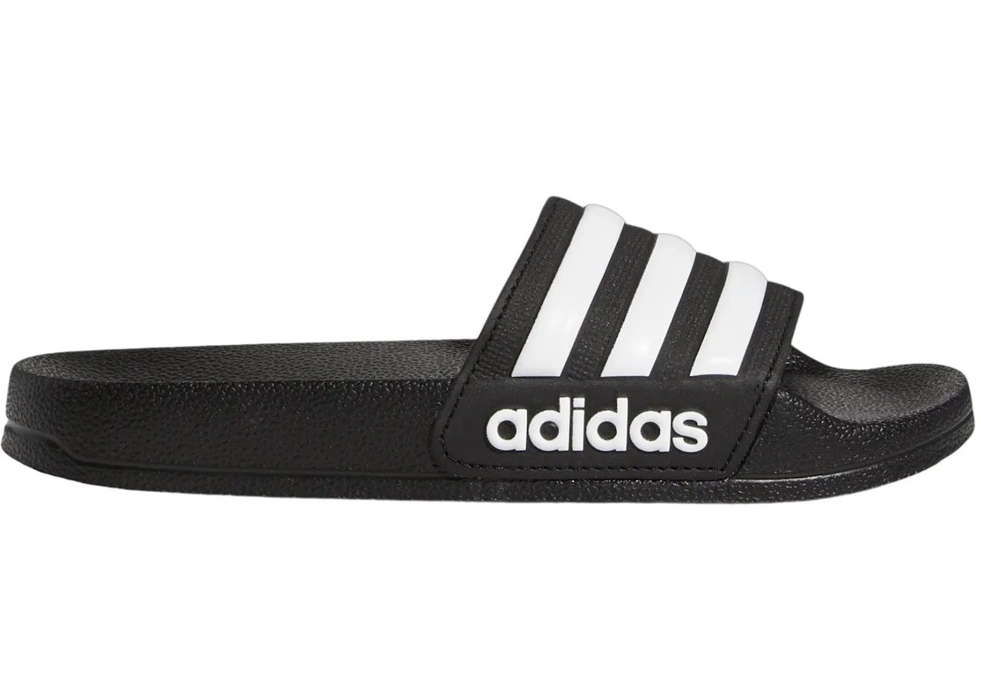 Детские шлепанцы с логотипом Adidas Adilette Shower Slides, Core Black/Cloud White/Core Black