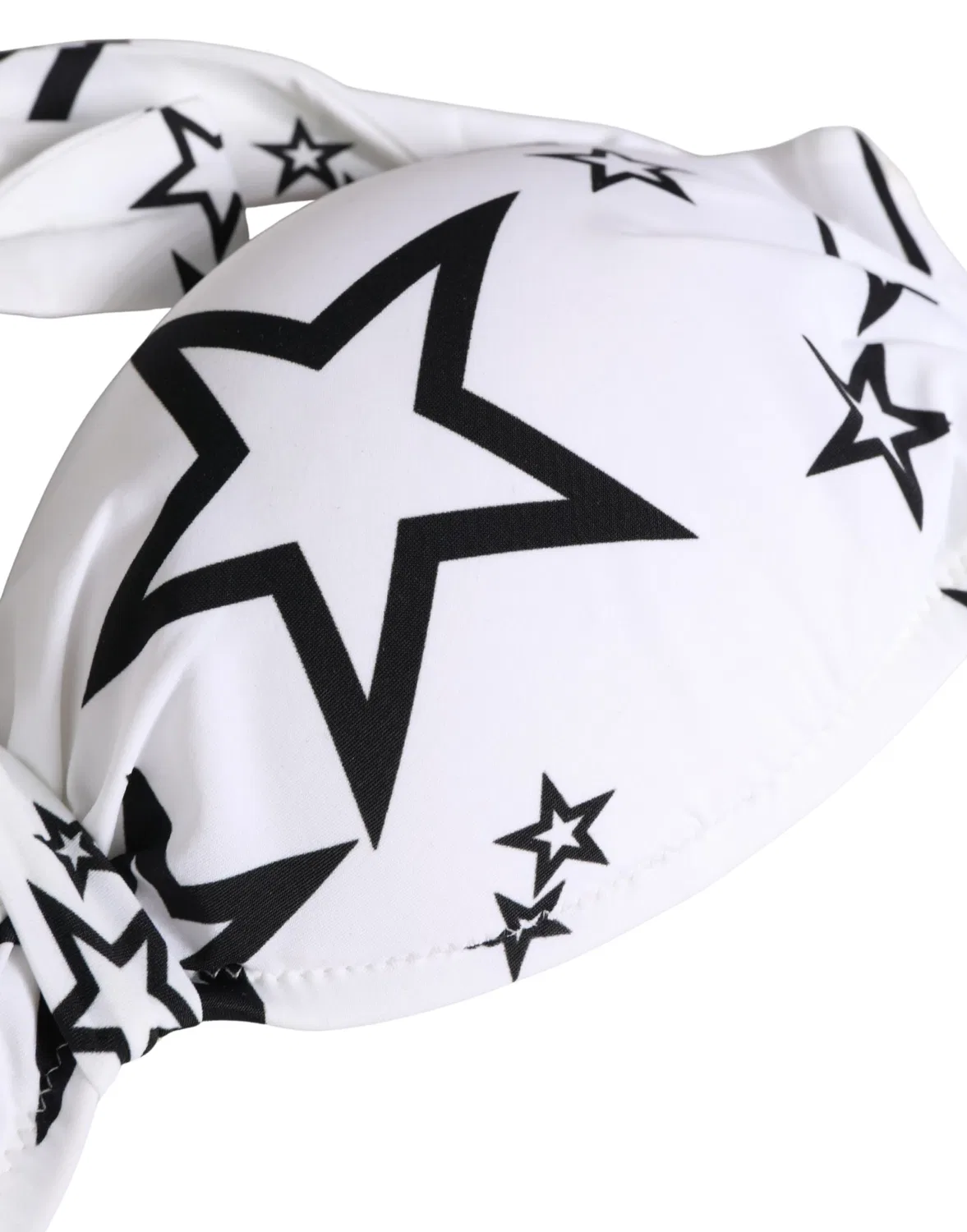 Женский бандо-топ для купания с принтом Millennials Star Padded Bandeau Dolce & Gabbana, White