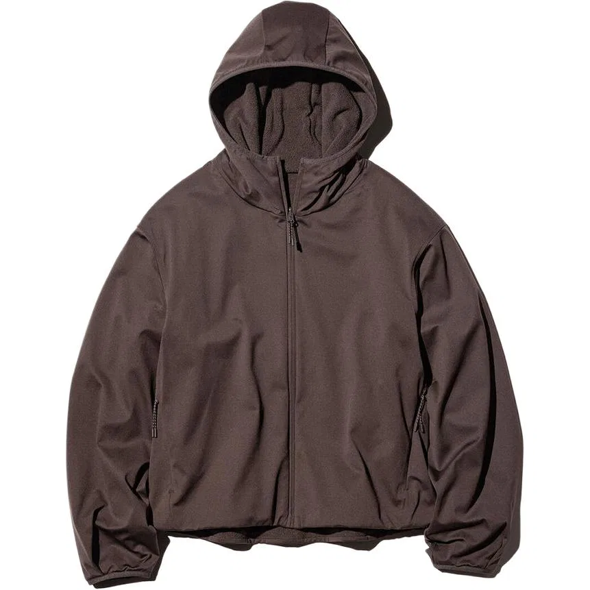 Женская куртка с капюшоном Brown Black UNIQLO, Brown Black