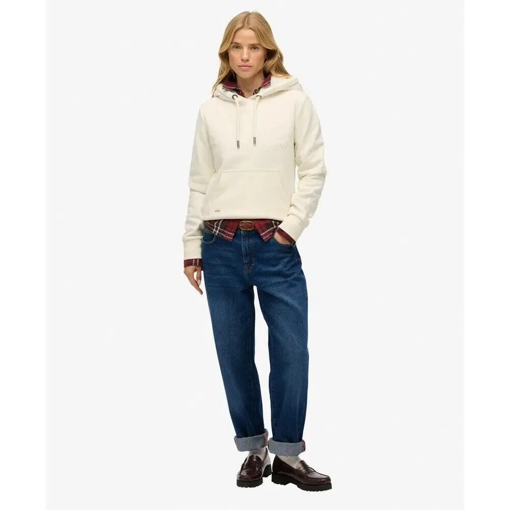 Женское худи oversize Finest Goods Superdry, Beige — фото 3