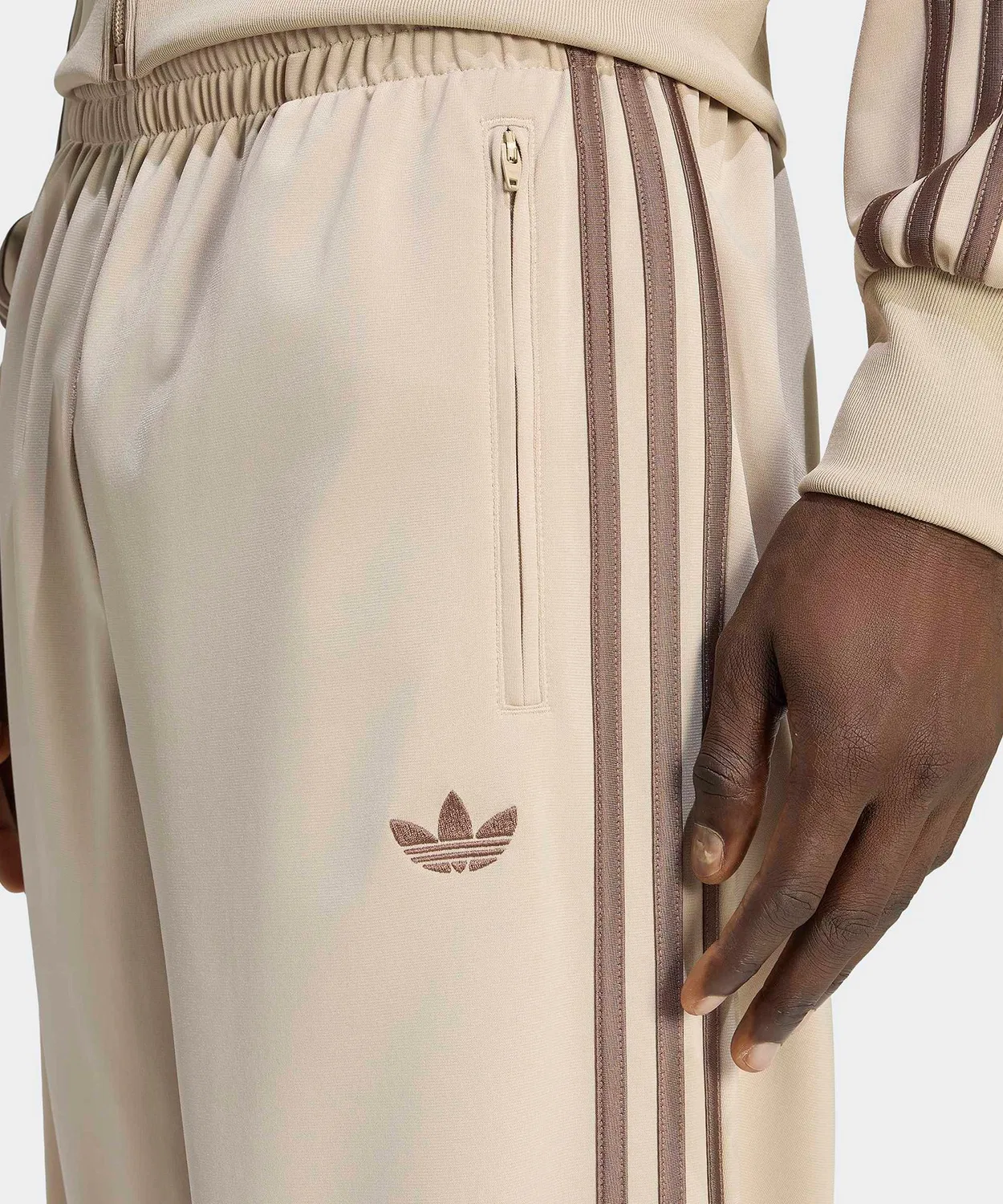Мужские спортивные штаны с регулируемым поясом Firebird Track Pants Adidas, Green — фото 4