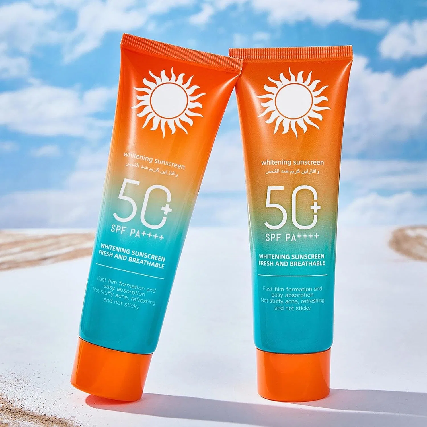 Солнцезащитный крем SPF 50, Увлажняющий, для всех типов кожи, 1 шт Generisch — фото 4