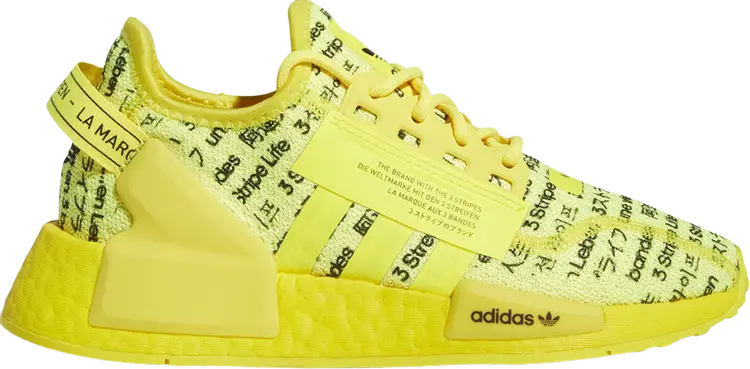 

Кроссовки Adidas NMD_R1 V2 J 'All Over Print', желтый