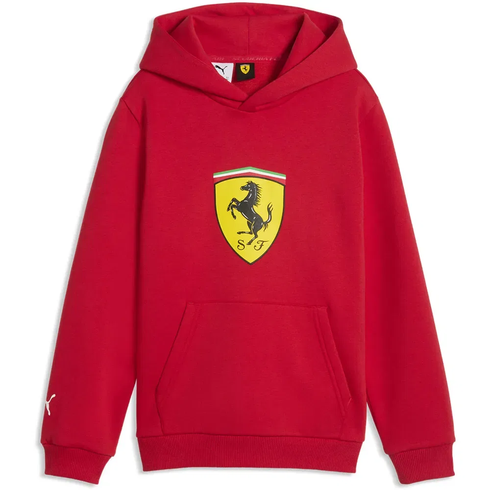 Детское худи для мальчиков без застежки-молнии Puma Ferrari Colored Shield, Red — фото 3