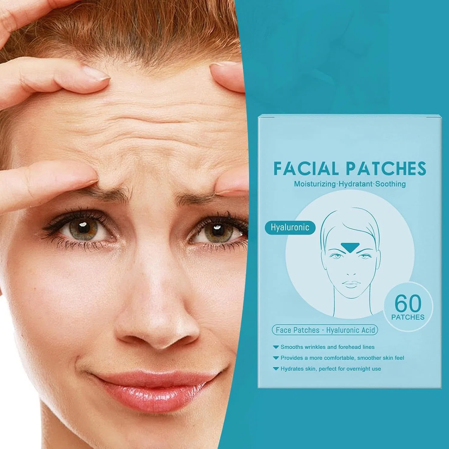 Générique Патчи для лица Overnight Lifting and Moisturising, 1 шт, 3.94 x 0.39 x 5.91 дюйма — фото 3