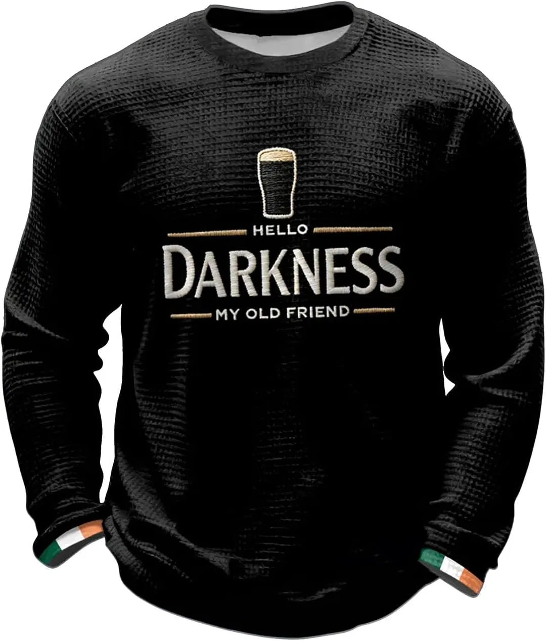 Мужская футболка с принтом Hello Darkness My Old Friend, Black