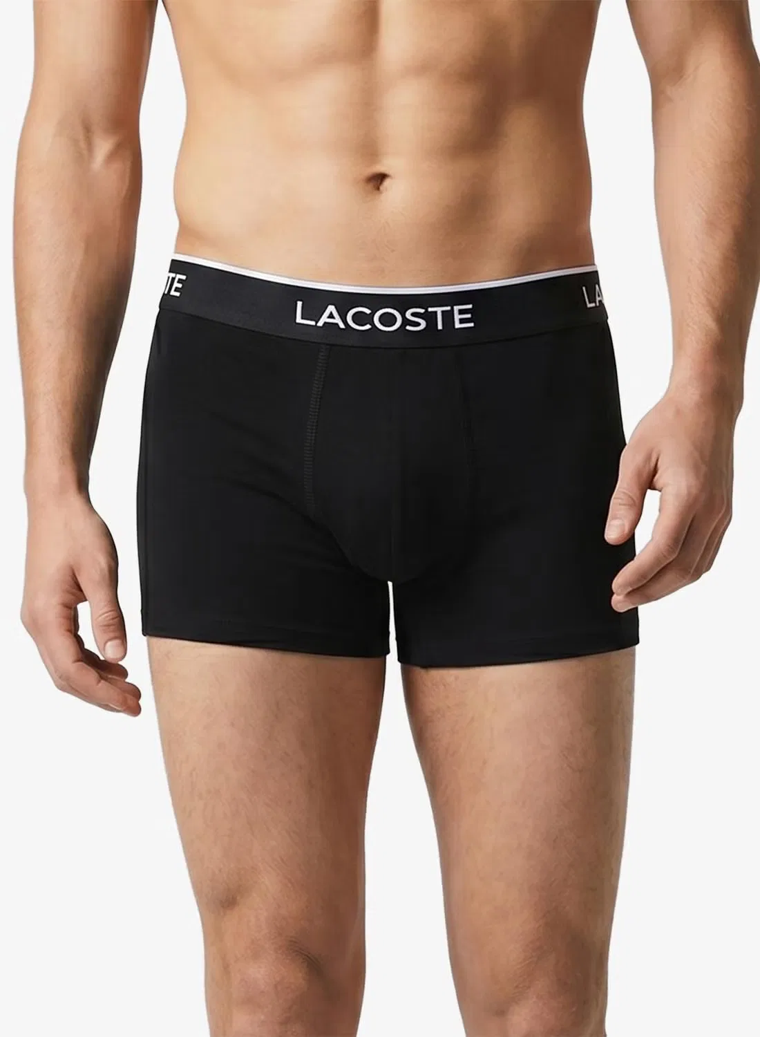 Трусы-боксеры эластичные комплект из 7 штук Lacoste, черный — фото 3