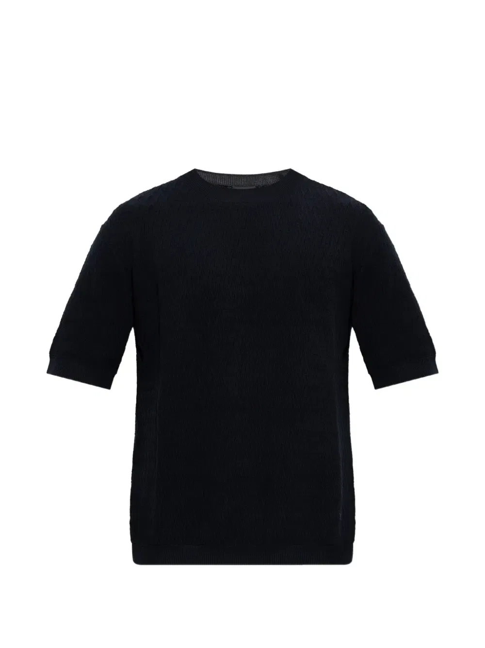 Жаккардовый свитер Emporio Armani, синий