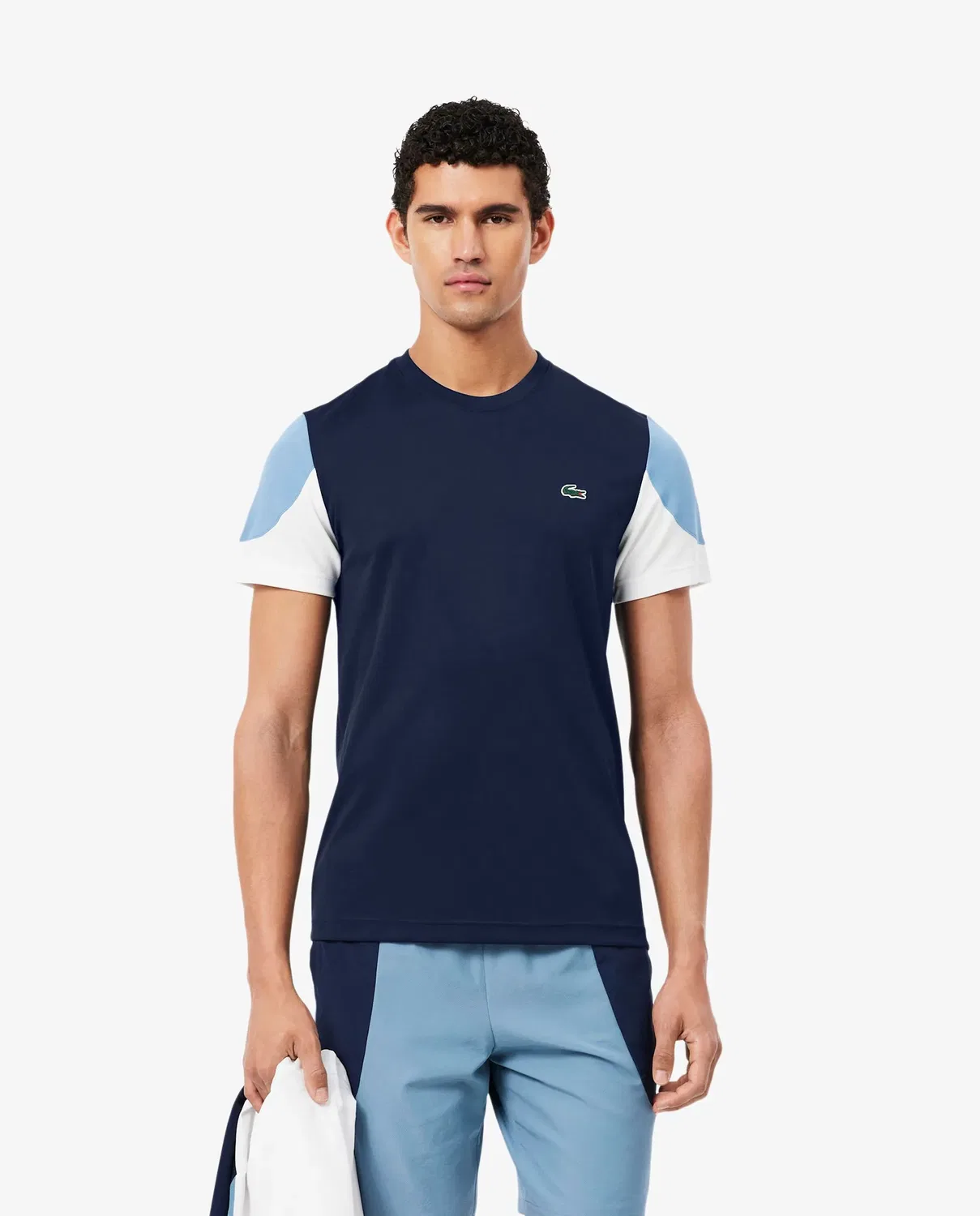 Мужская футболка Lacoste Azul с принтом