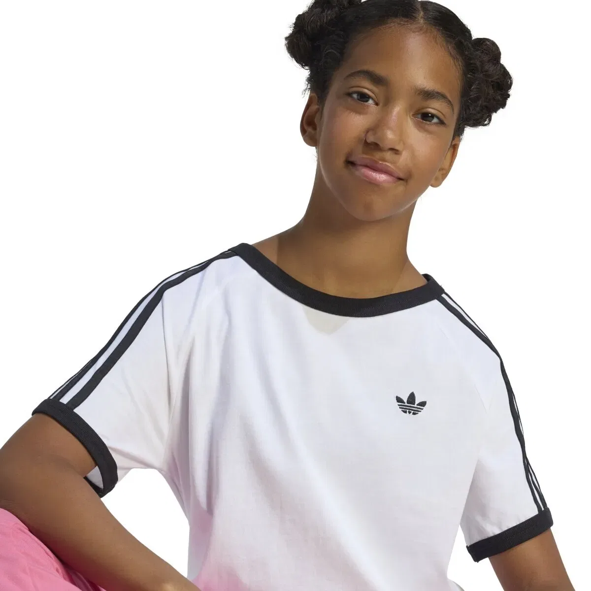 Детская футболка с принтом Adicolor Adidas Originals, Blanco — фото 4