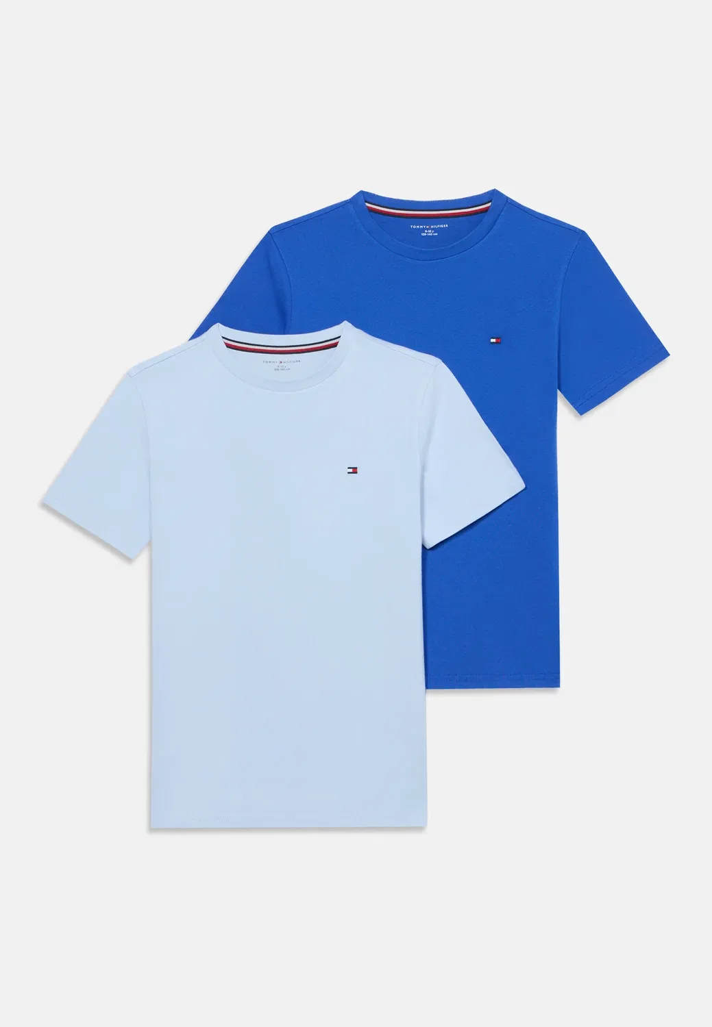 Комплект из двух футболок унисекс - базовая футболка Tommy Hilfiger, Noble Blue/Sky Blue